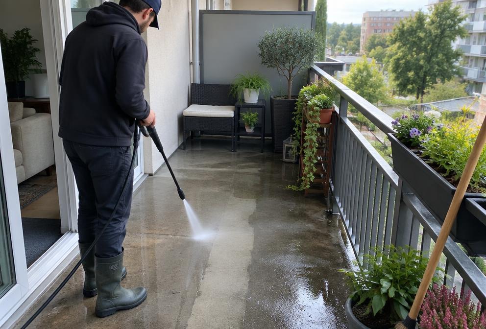 Balcony Cleaning Upto 4 ft Width